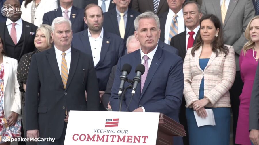 Speaker McCarthy, House Republicans Speaks About HR 2 After Passage