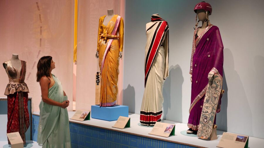 London Exhibition Features Sari Clothing