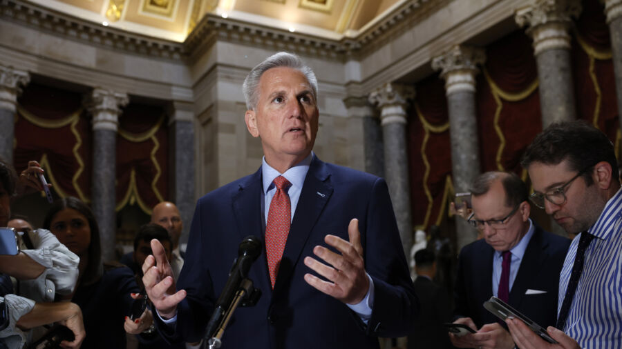 Speaker McCarthy Updates Reporters on the Debt Crisis
