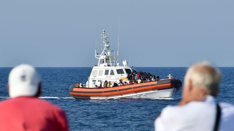 The Italian Island of Lampedusa Sees 5,000 Migrants Arriving in 100-Plus Boats in a Single Day