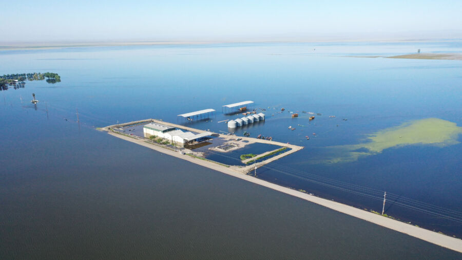 Flooding Expands Historic ‘Ghost Lake’