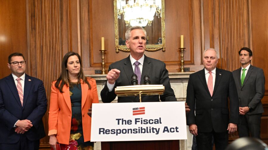 McCarthy and House GOP Leaders Hold Press Conference After House Passes Debt Ceiling Bill