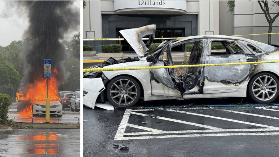 Florida Woman Charged After Leaving Children in Car That Caught Fire While She Was Allegedly Shoplifting