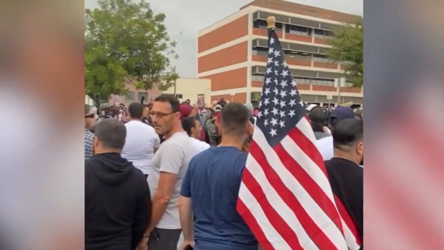 Antifa Attack Outside School Meeting