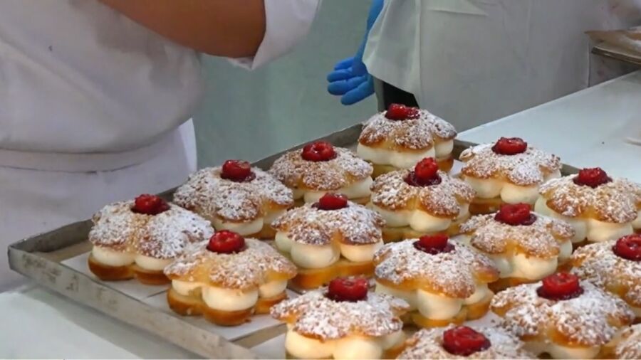Delightful Gourmet Pastries at a Paris Fair