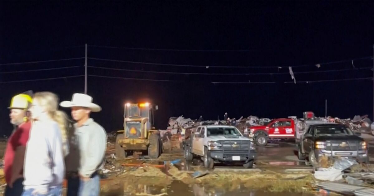 Tornadoes Tear Through Northwest Texas Town, Killing 4 People and