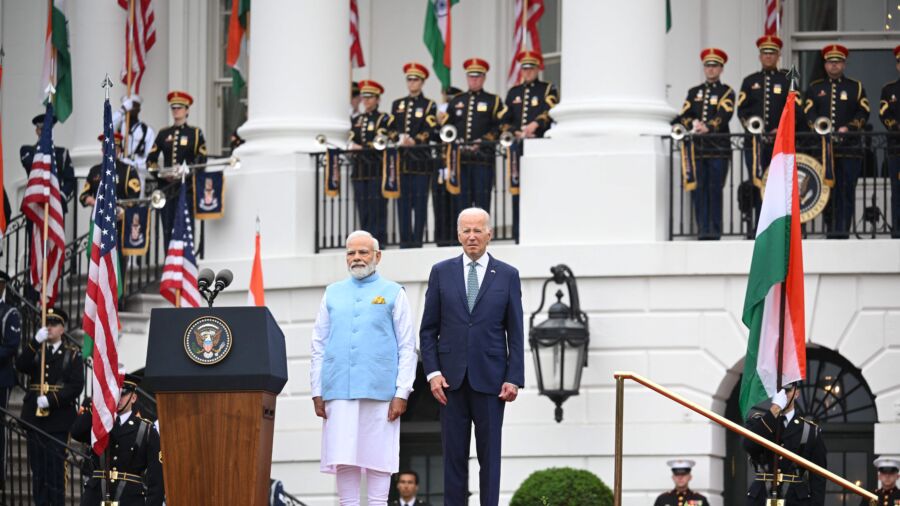 Biden Welcomes Indian Prime Minister Modi to White House With South Lawn Ceremony