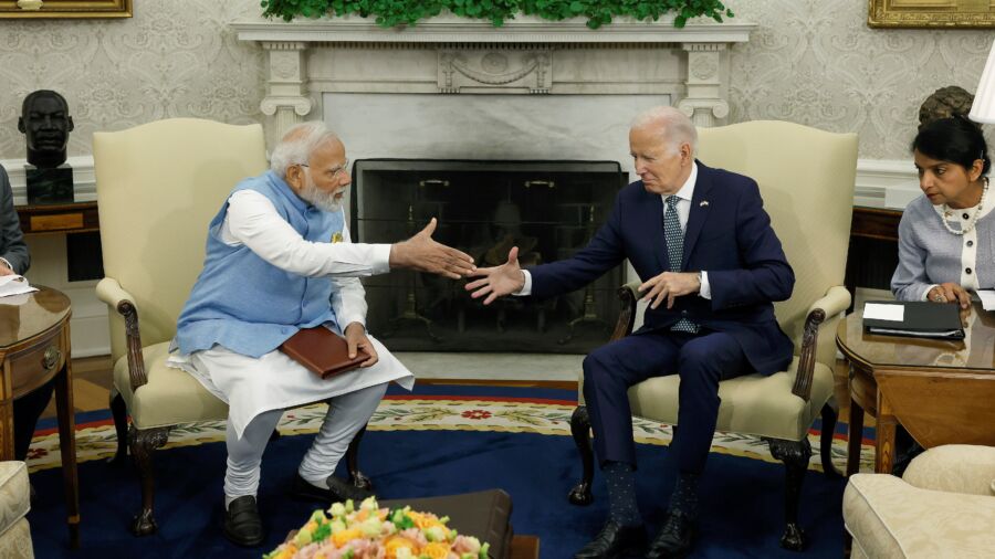 Biden, Indian Prime Minister Narendra Modi Look to Strengthen Defense and Technology Ties
