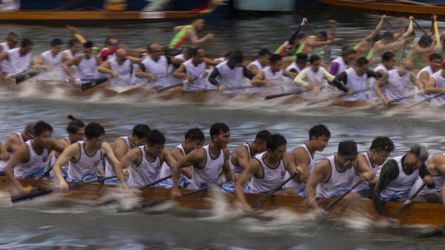 Iconic Hong Kong Dragon Boat Races Are Back in Full Force as Thousands of Spectators Gather