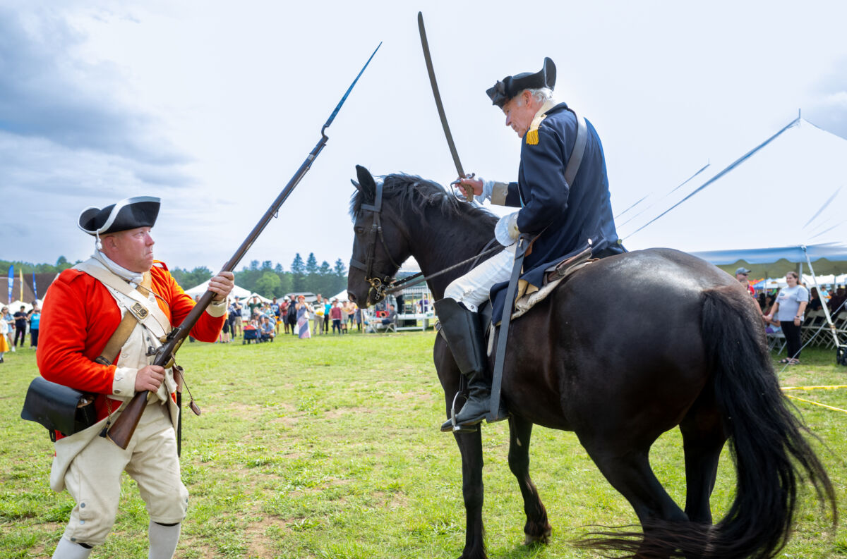 Musket and sword demonstration