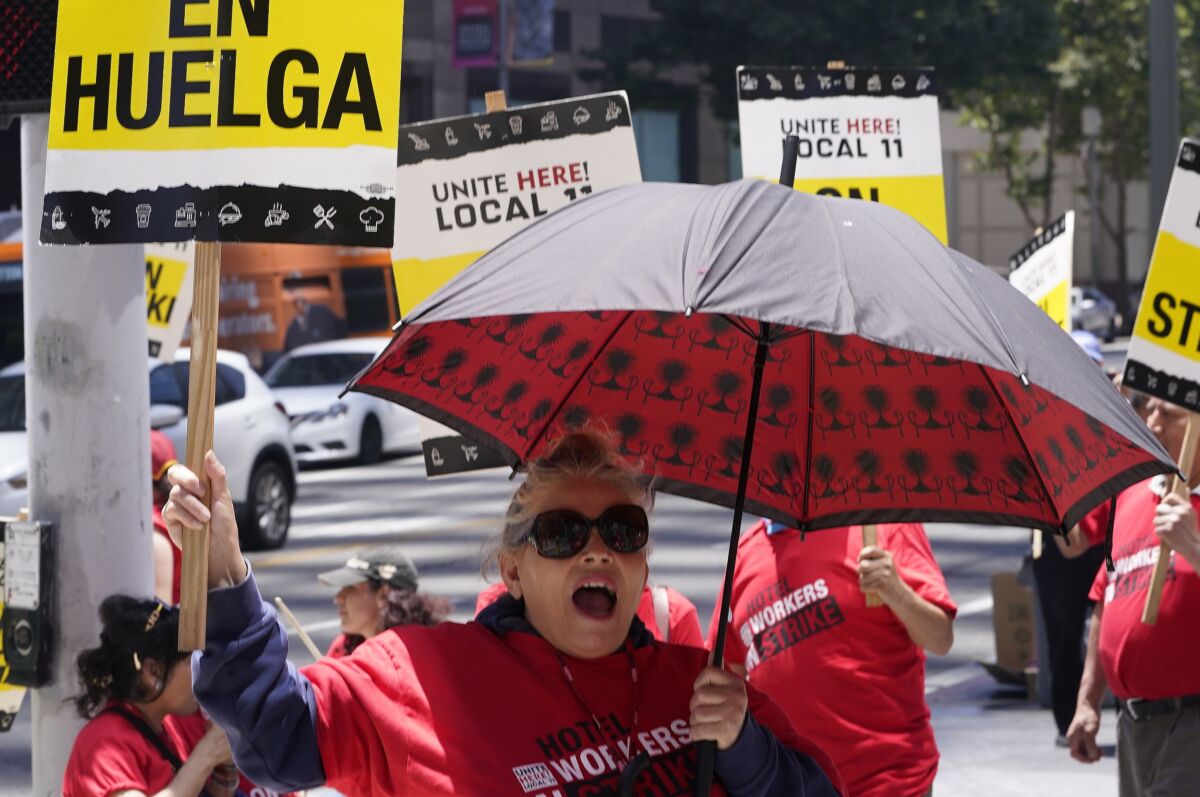 Los Angeles workers strike