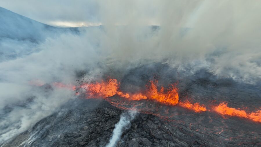 Icelandic Volcano Erupts Near Capital