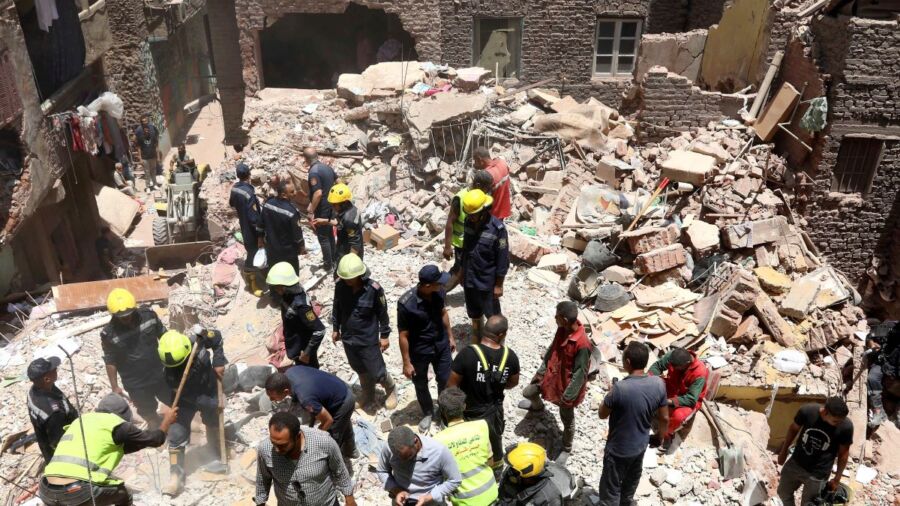 A 5-story Apartment Building Collapses in Cairo and Kills at Least 9 People