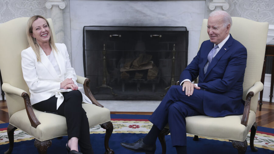 Biden Hosts Italian Prime Minister Meloni at White House to Discuss Cooperation on Russia, China