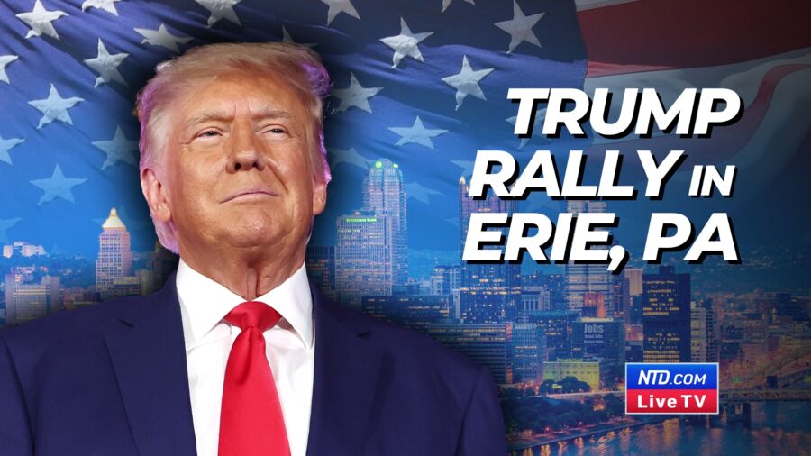 Trump Speaks at Rally in Erie, Pennsylvania