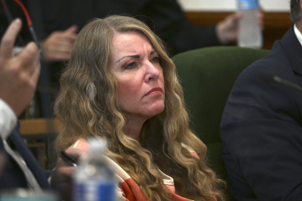 Lori Vallow Daybell sits during her sentencing hearing