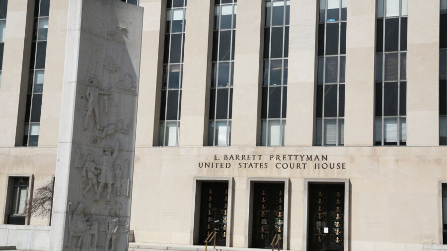 View of DC District Court After Trump Indictment