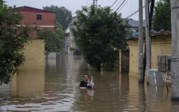 Near 40-Foot Floodwaters Submerge China’s Zhuozhou