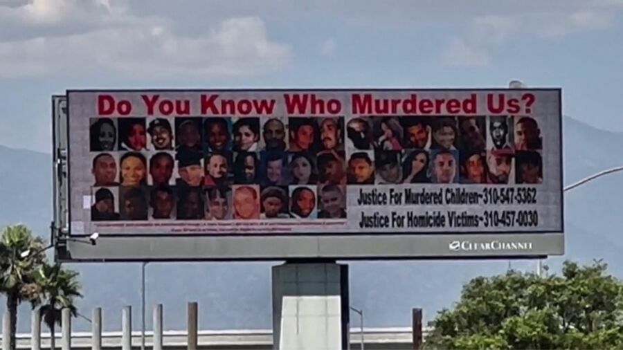 California Billboards Feature Unsolved Murder Victims