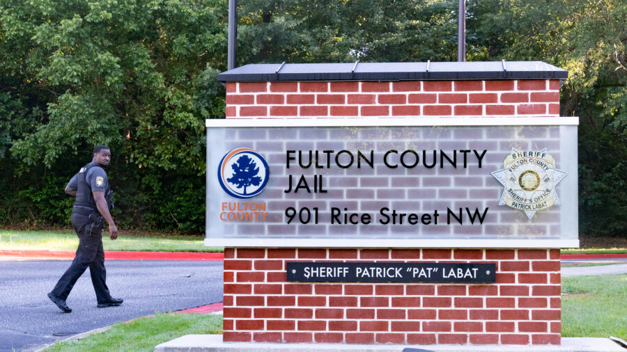 View of Fulton County Jail Where Trump is Expected to Be Booked