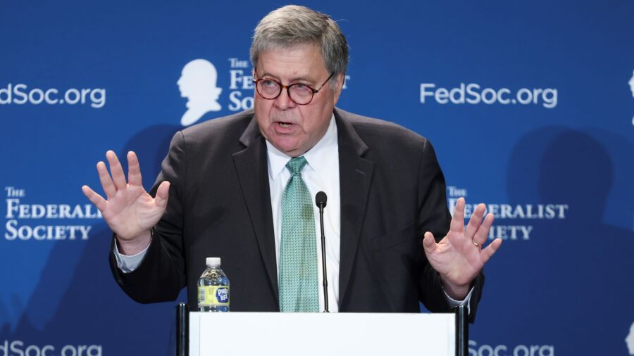 Former AG Barr Says Trump’s Georgia Indictment ‘Too Broad,’ Likely Not Triable Before 2024 Election