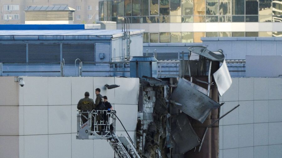 Ukrainian Drone Damages Building in Moscow Disrupting Air Traffic, Russia Says