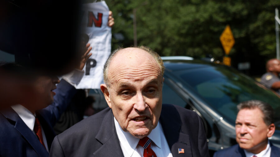 Giuliani Surrenders at Fulton County Jail in Georgia Election Case