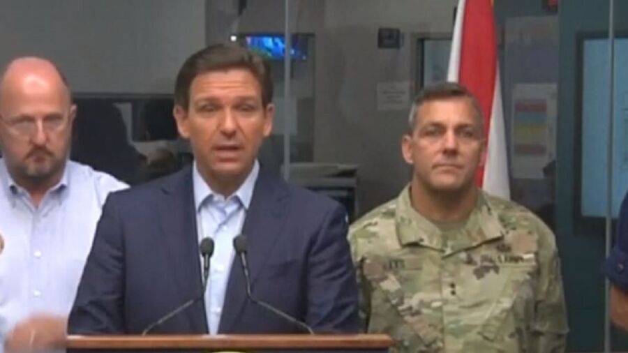 Florida Governor DeSantis Holds a Press Conference in Tallahassee on Hurricane Idalia