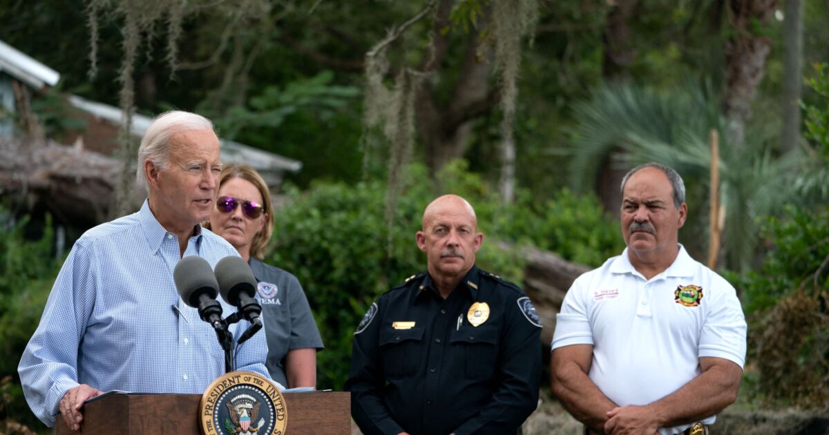 Biden Surveys Hurricane Idalia Damage In Florida, Says More FEMA ...