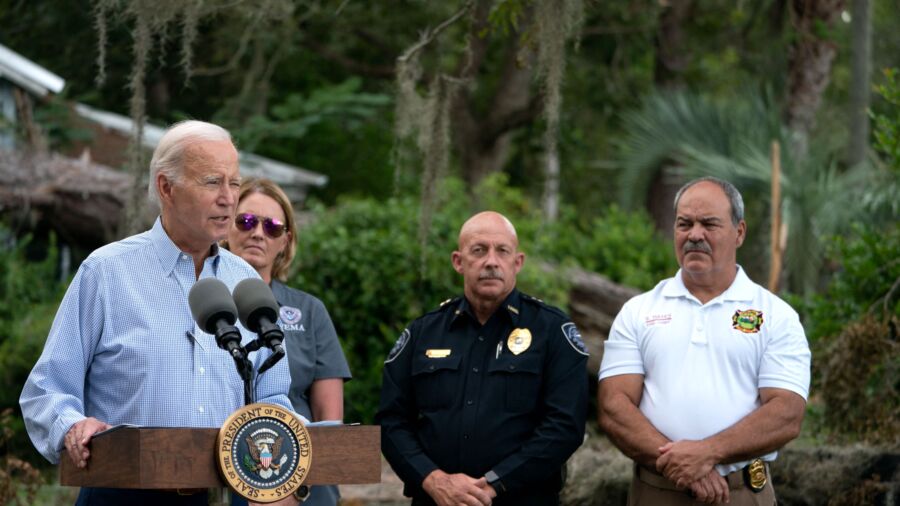 Biden Surveys Hurricane Idalia Damage in Florida, Says More FEMA Funding Needed