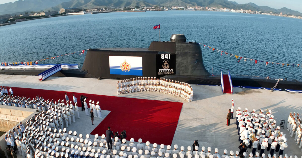 North Korea Unveils First Nuclear-Armed Submarine | NTD