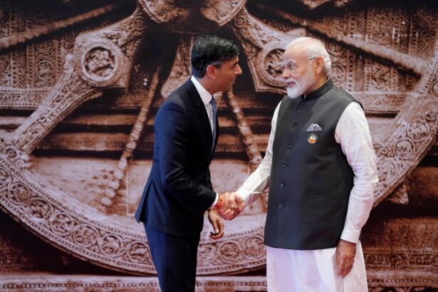 Narendra Modi and Rishi Sunak