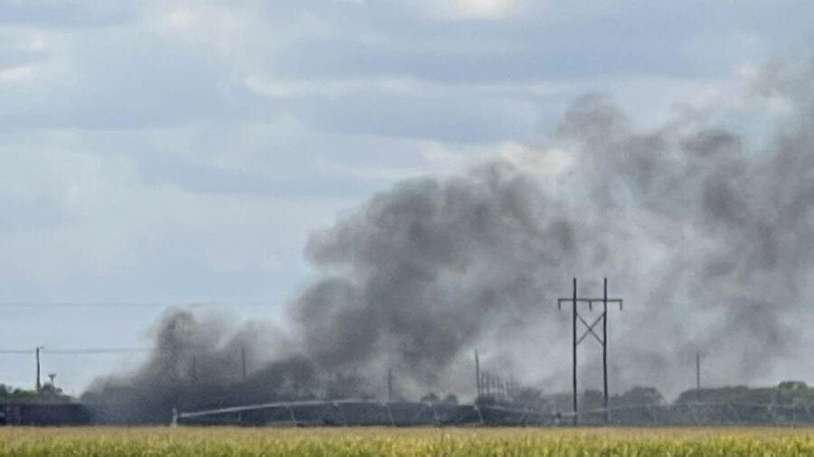 Explosion at World’s Largest Railyard in Nebraska Prompts Evacuations Because of Heavy Toxic Smoke