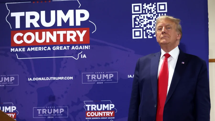 Former President Trump Campaigning in Iowa