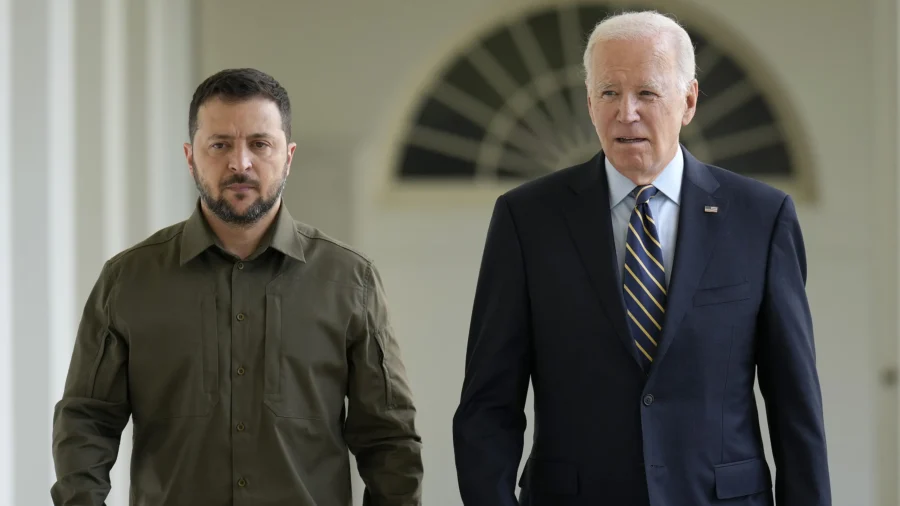 Biden Welcomes Zelenskyy to White House While Congress Split on Ukraine Aid