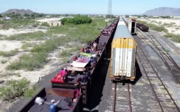 Drone: Illegal Immigrants Heading to US On Board Cargo Train in Northeast Mexico