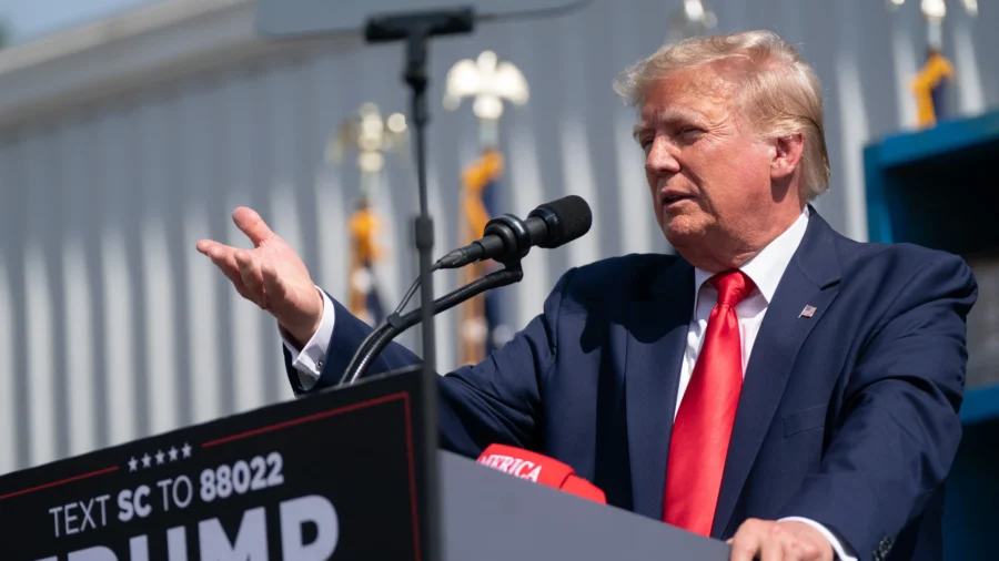 Trump Delivers Remarks in Clinton Township, Michigan