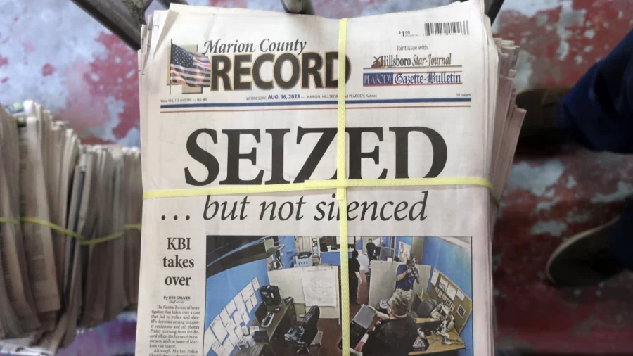 Kansas Police Chief Suspended Following Raid on Newspaper