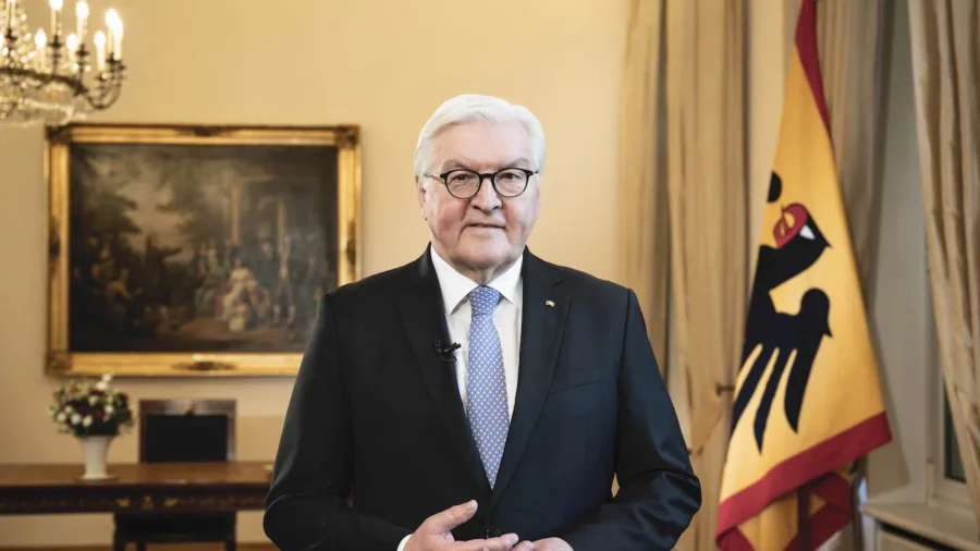 German President Steinmeier Speaks to Media After Biden Meeting