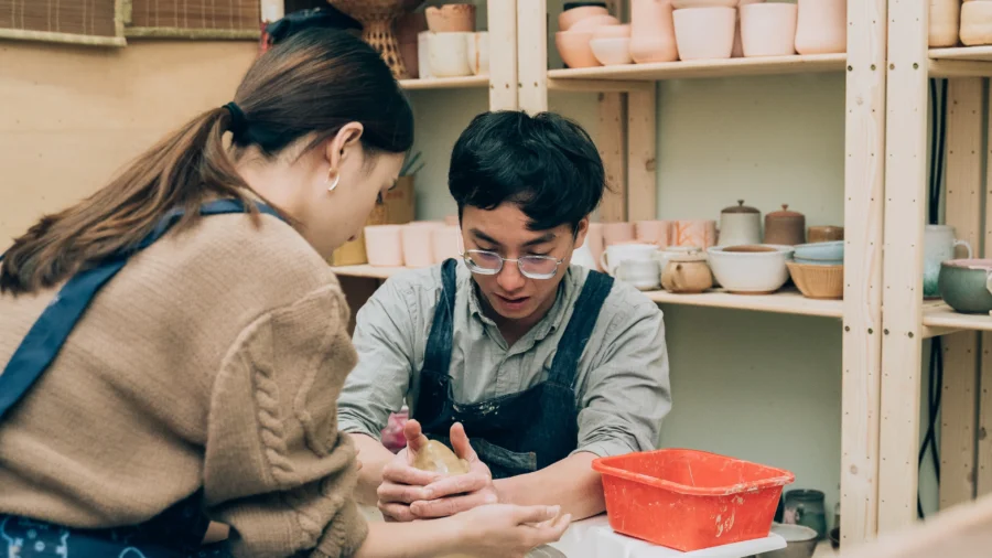 Giving Life a Boost With Soulful Pottery: Artist Creates Ceramic Wares Infused With Good Values