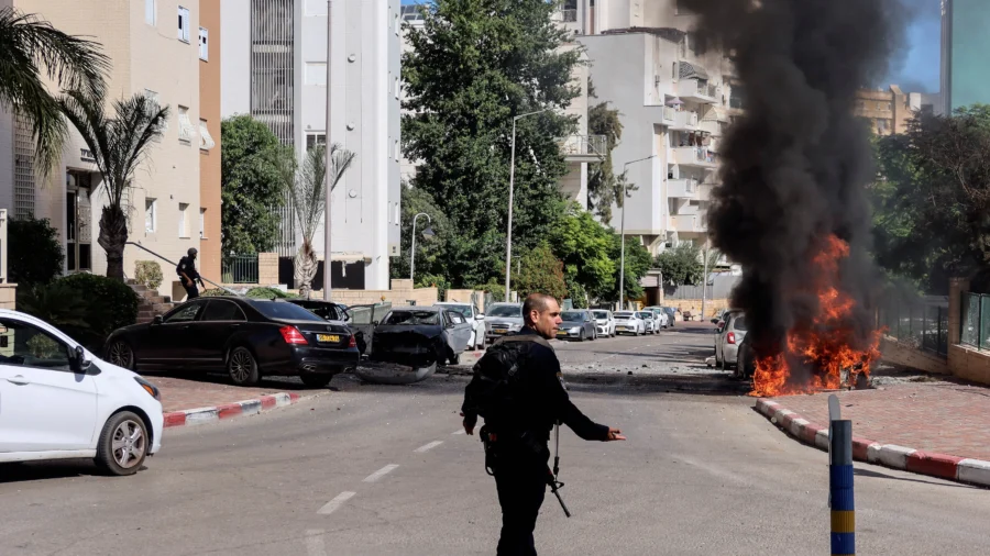 View of Ashkelon in Southern Israel After Hamas Threat
