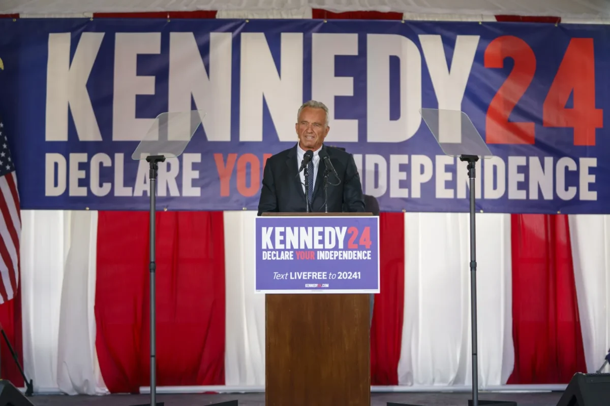 Presidential Candidate Robert F Kennedy Jr Makes Campaign Announcement In Philadelphia