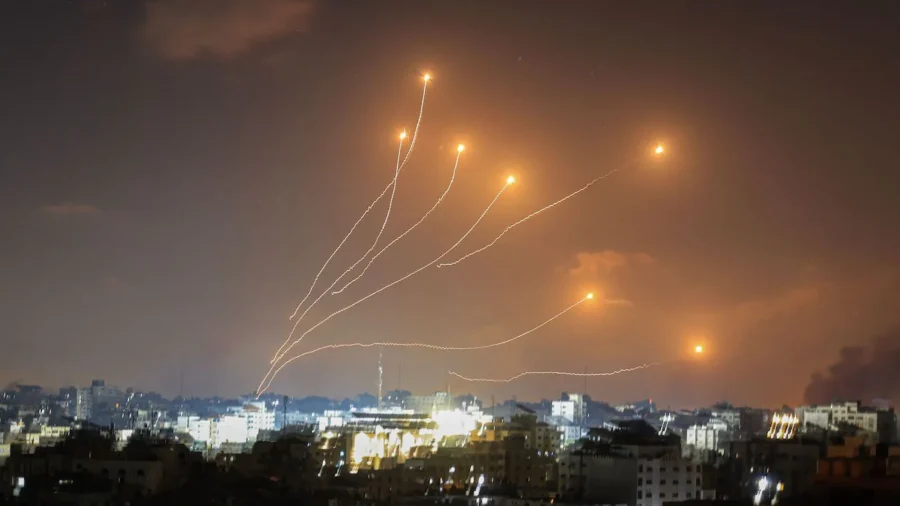 View of Gaza Skyline as Israel Bombards Hamas Targets (Oct. 12, Part 2)