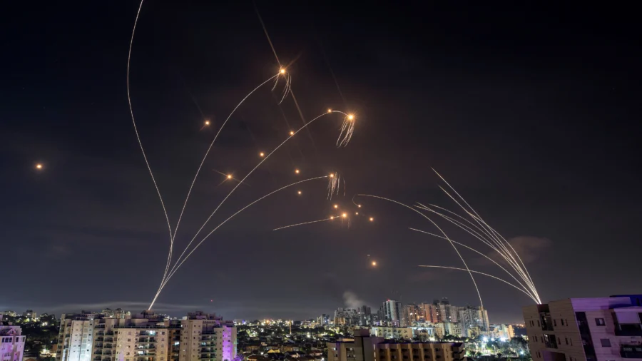 View of Gaza Skyline as Israel Bombards Hamas Targets (Oct. 13, Part 2)