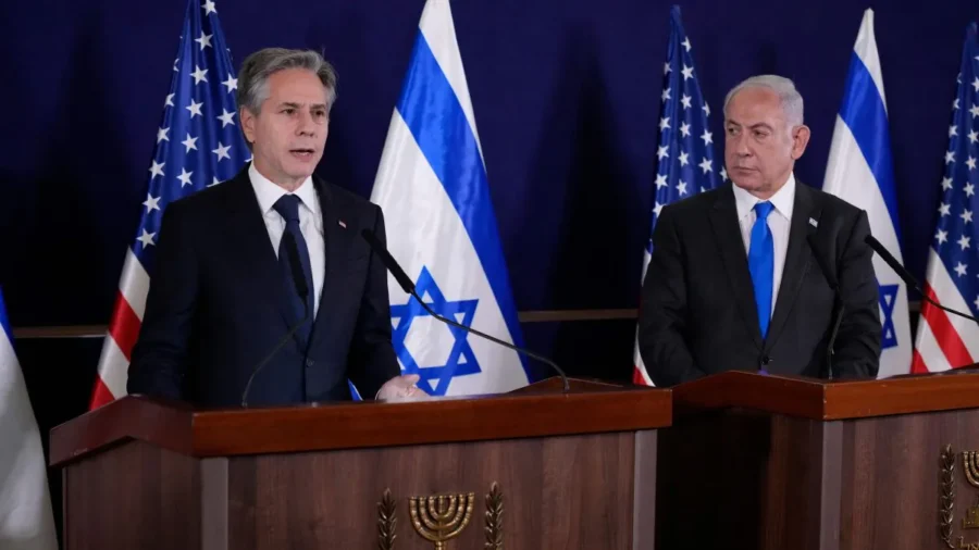 Blinken Makes Statement to Media After Meeting Netanyahu  (Event Cancelled Due to Operational Reasons)
