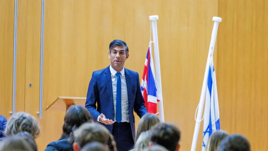 UK PM Sunak Makes Statement on Israel and Palestinians
