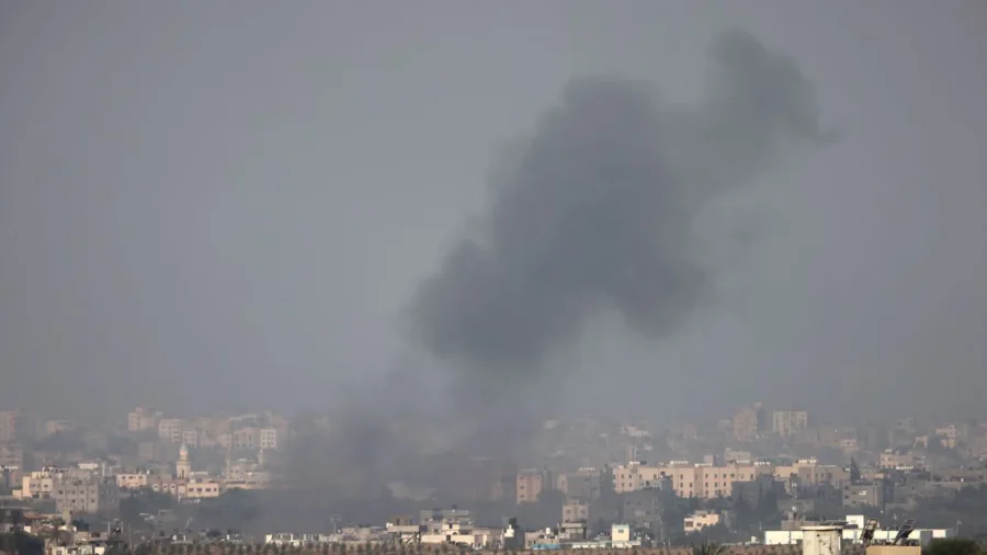 Live View of Gaza Skyline Amid Israel’s Fighting Against Hamas Continues