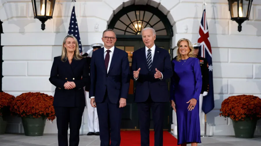 Biden Holds Private Dinner With Australian Prime Minister Albanese at White House