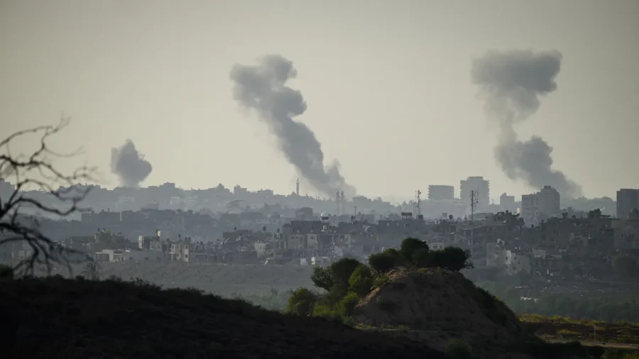 Live View of Gaza Skyline as Airstrikes Continue (Oct. 26, Part 2)