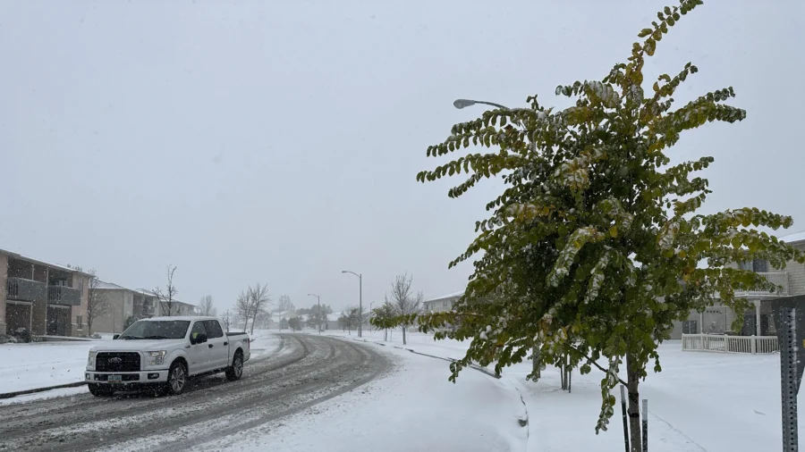 Snow Piles up in North Dakota as Region’s First Major Snowstorm of the Season Moves Eastward